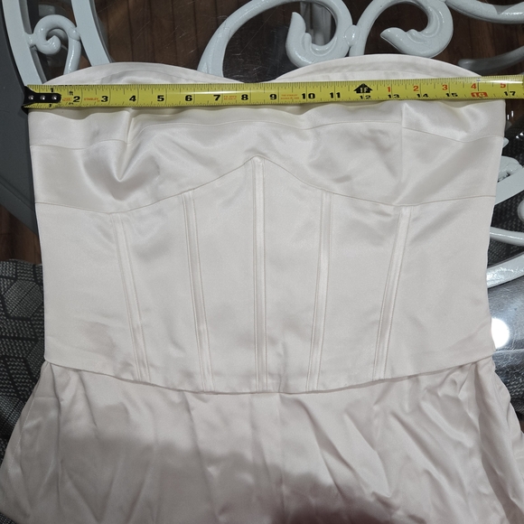 SZ 10 NWT Reformation Ariyah Corset Satin Maxi Dress Off White Wedding - Picture 15 of 15